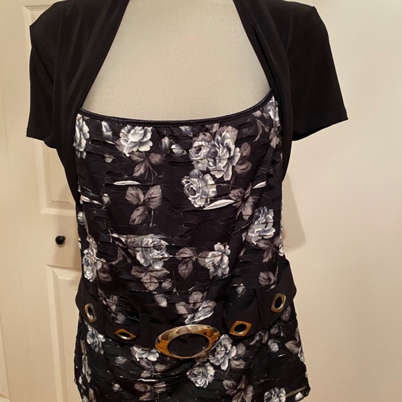 Jessica Faux Shrug Top - NWOT - Picture 3 of 11